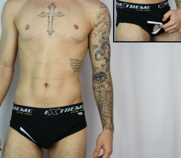 Cueca SLIP para packer preta - Image 2